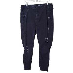Old Navy Rock Star Super Skinny Distressed Jeans Size 18